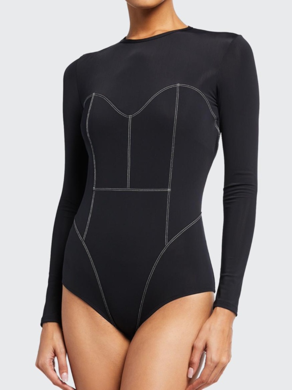 Mara Hoffman Lido Rash Guar One Piece Swimsuit